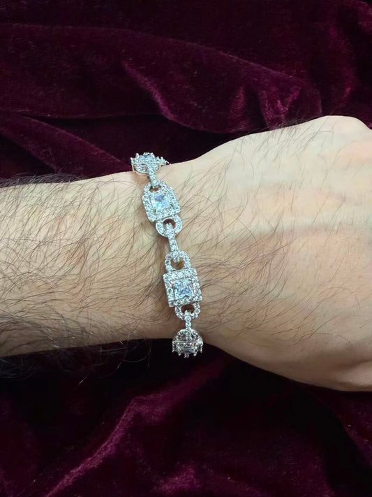 Royal Ice Square Men's Rakhi Bracelet