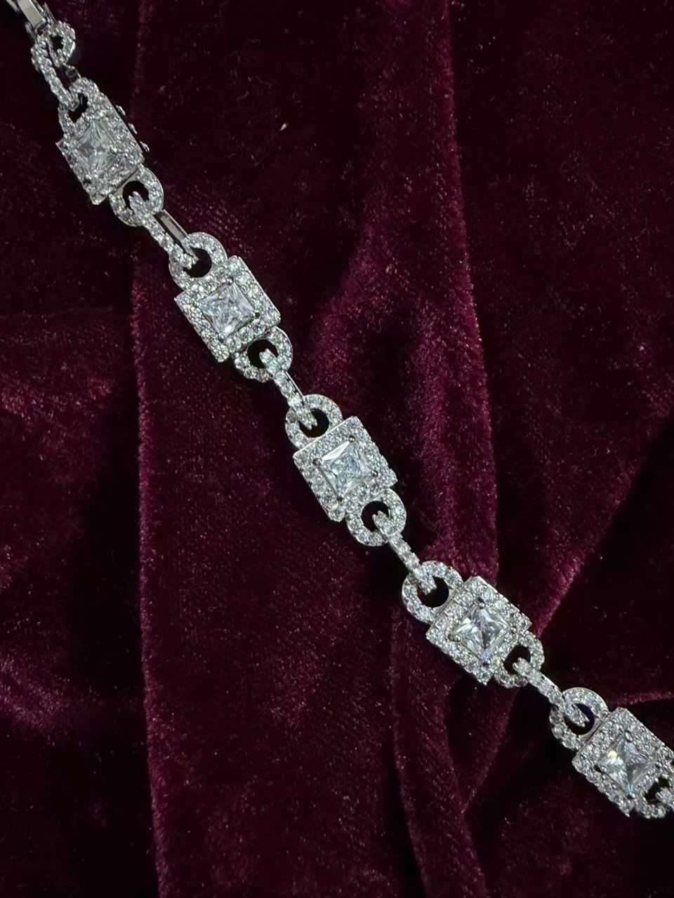 Royal Crystal Link Rakhi Bracelet