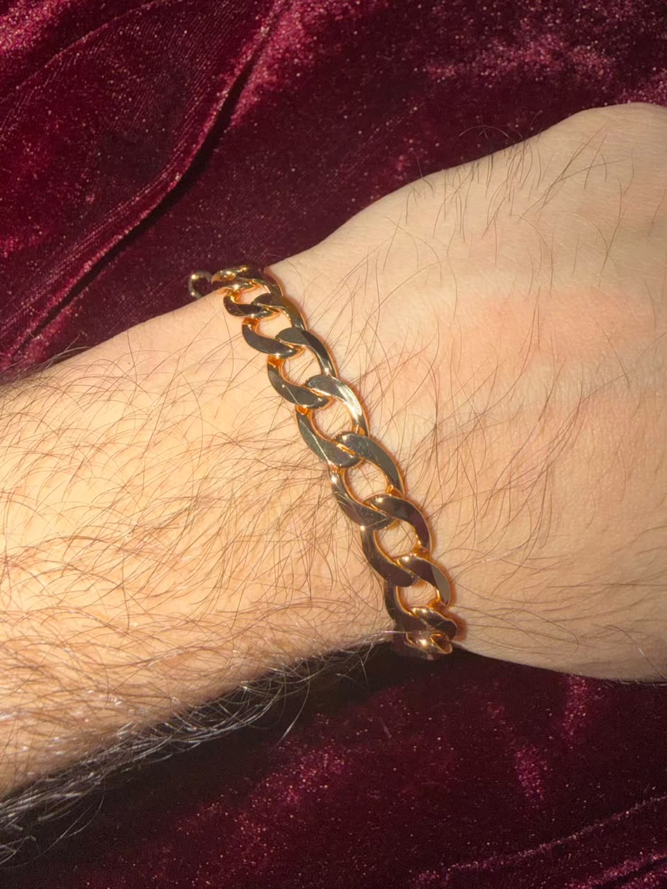 Men's Imperial Rose Gold Chain Rakhi Bracelet