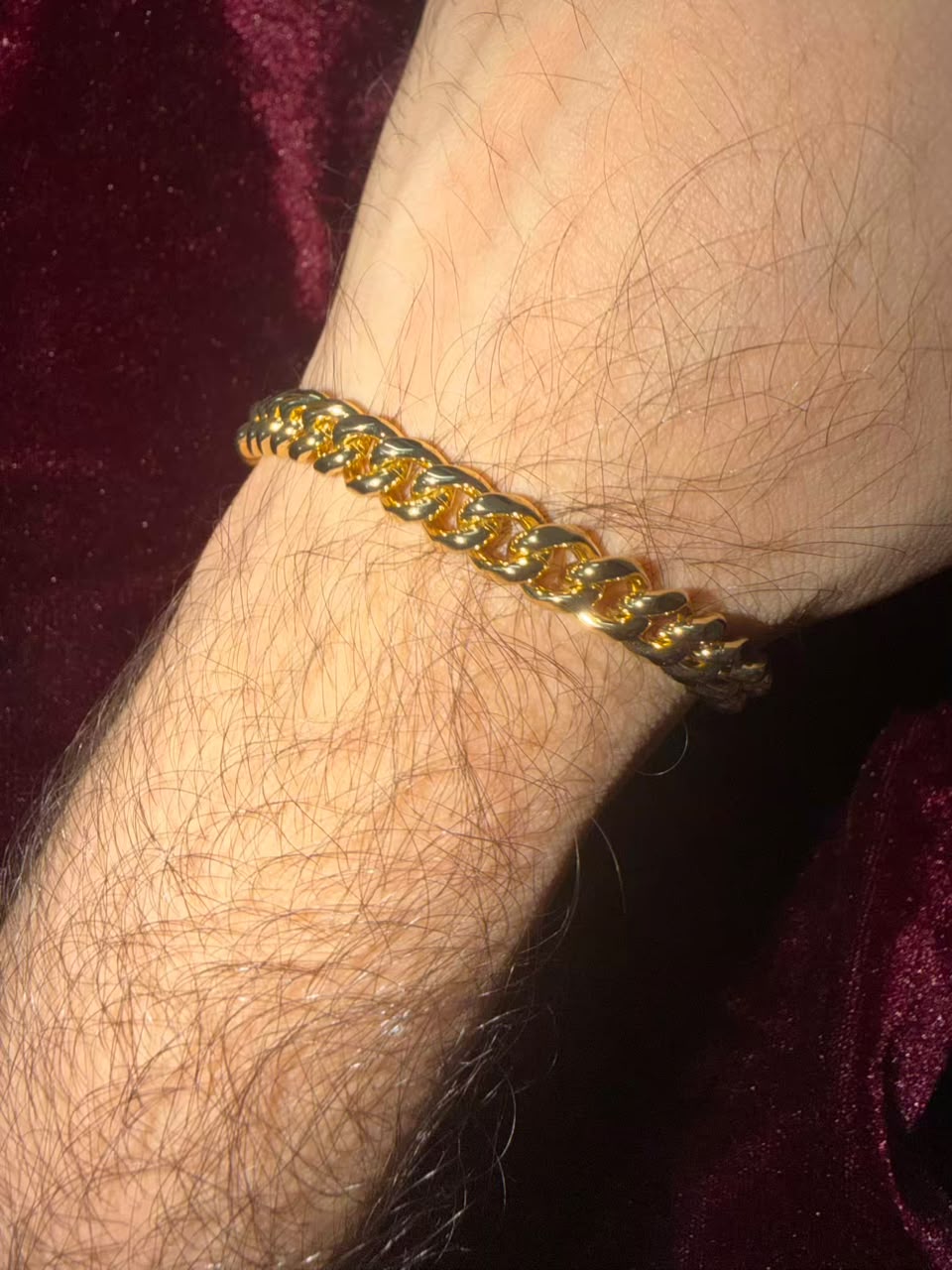 Men's Premium Gold Cuban Rakhi Bracelet