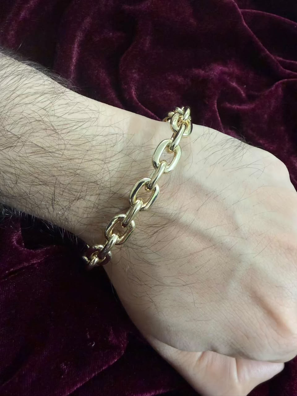 Premium Oval Link Chain Men's Rakhi Bracelet
