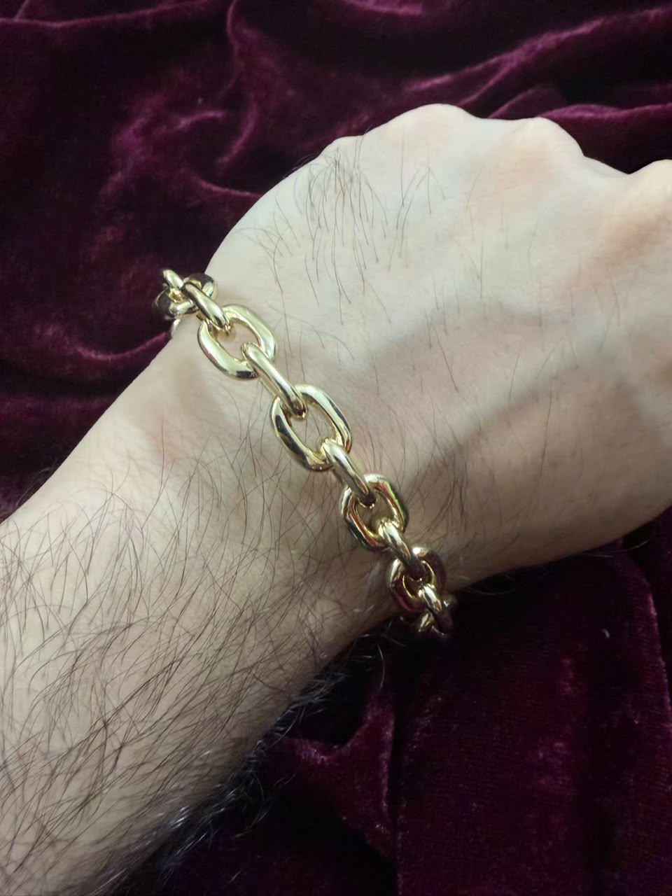 Premium Oval Link Chain Men's Rakhi Bracelet
