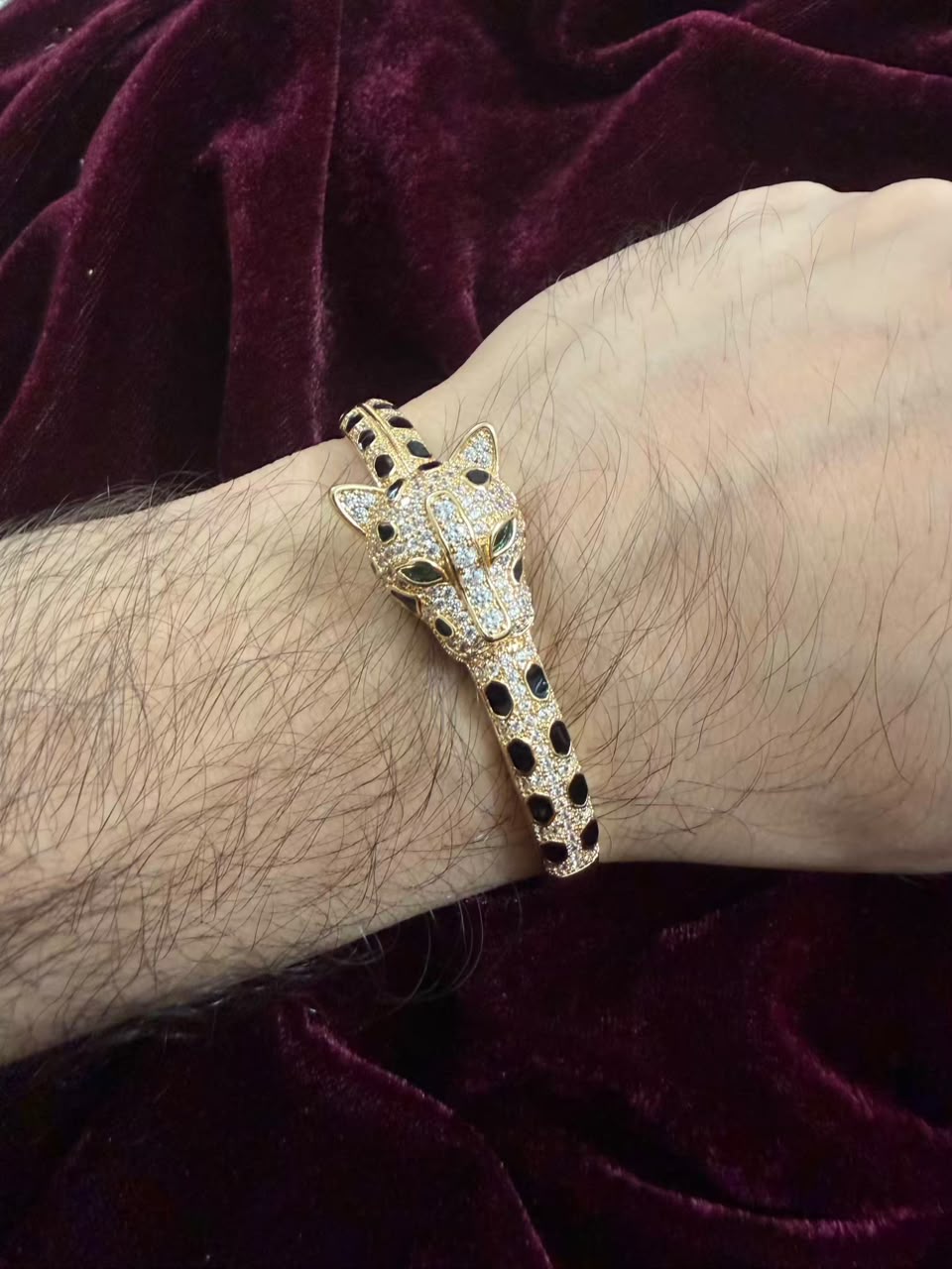 Royal Leopard Head Statement Men's Rakhi Bracelet