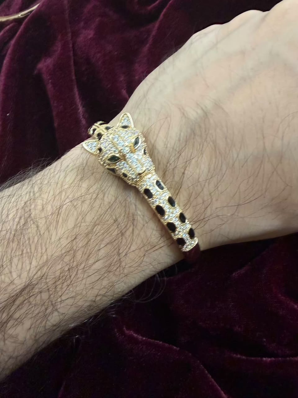Royal Leopard Head Statement Men's Rakhi Bracelet