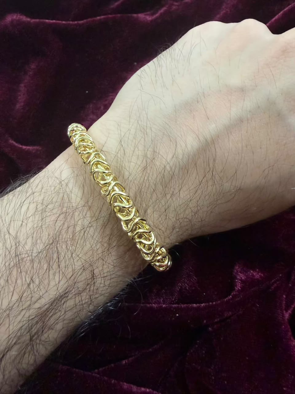 Luxury Gold Byzantine Men's Rakhi Bracelet