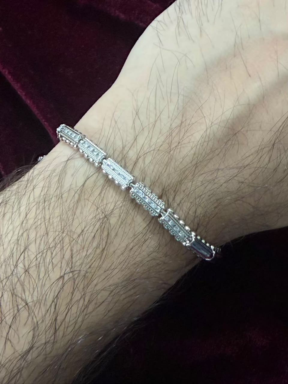 Elite Black Crystal Men's Rakhi Bracelet