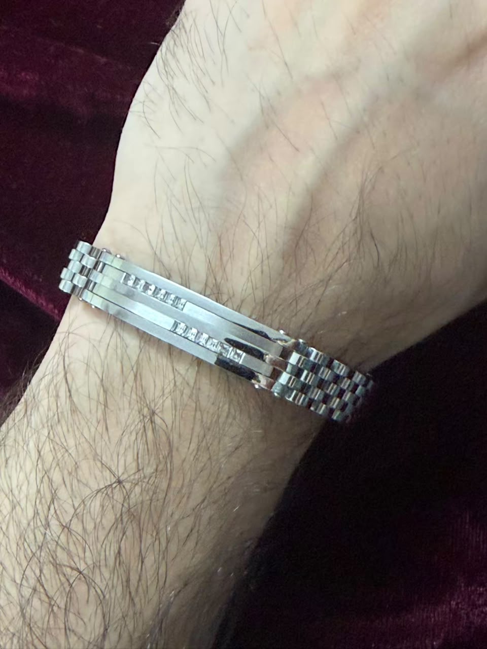 Silver Royale Link Men's Rakhi Bracelet