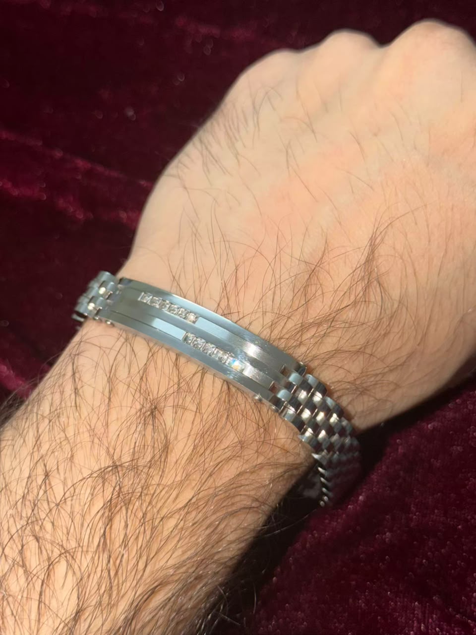 Silver Royale Link Men's Rakhi Bracelet