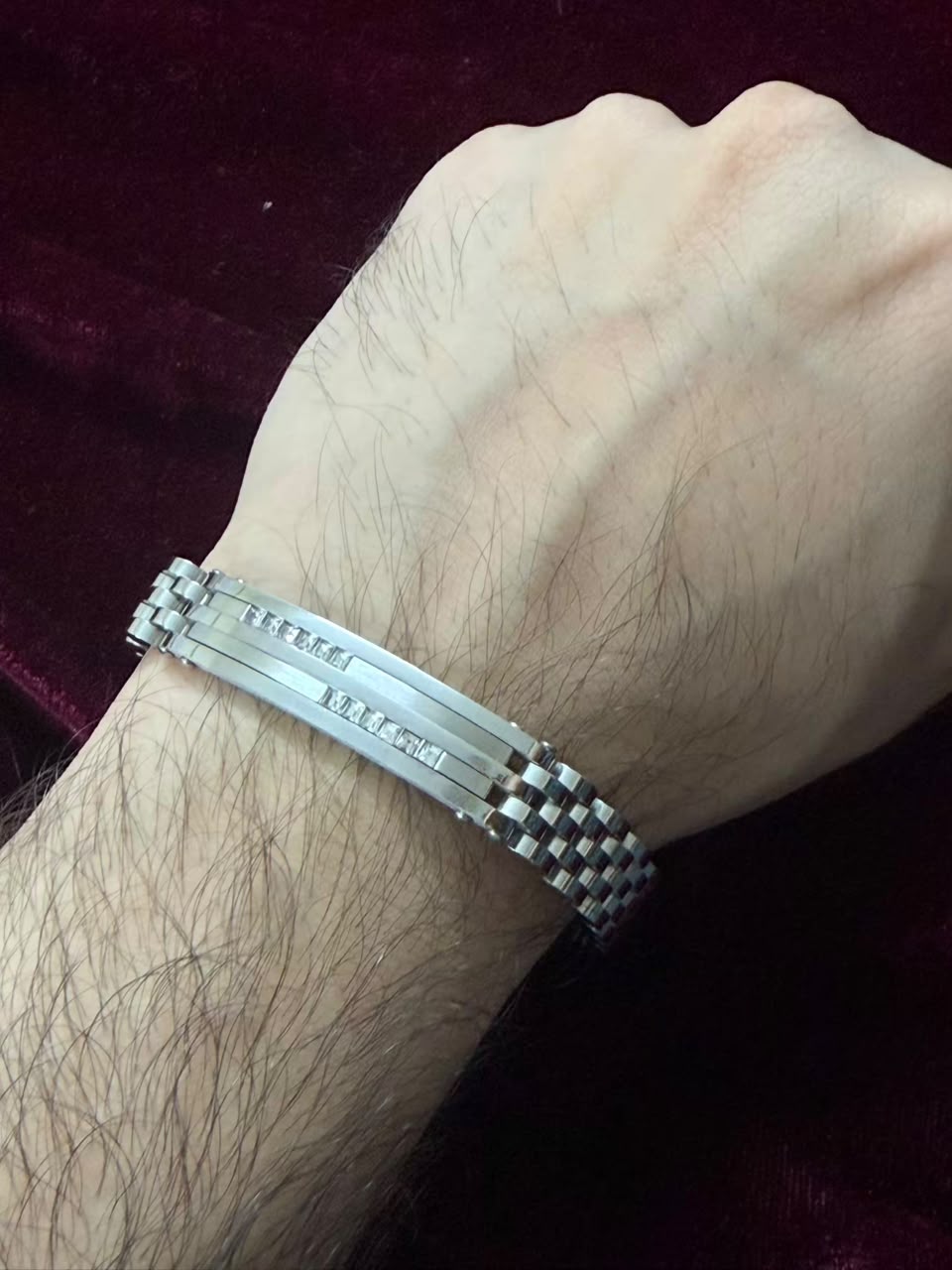 Silver Royale Link Men's Rakhi Bracelet
