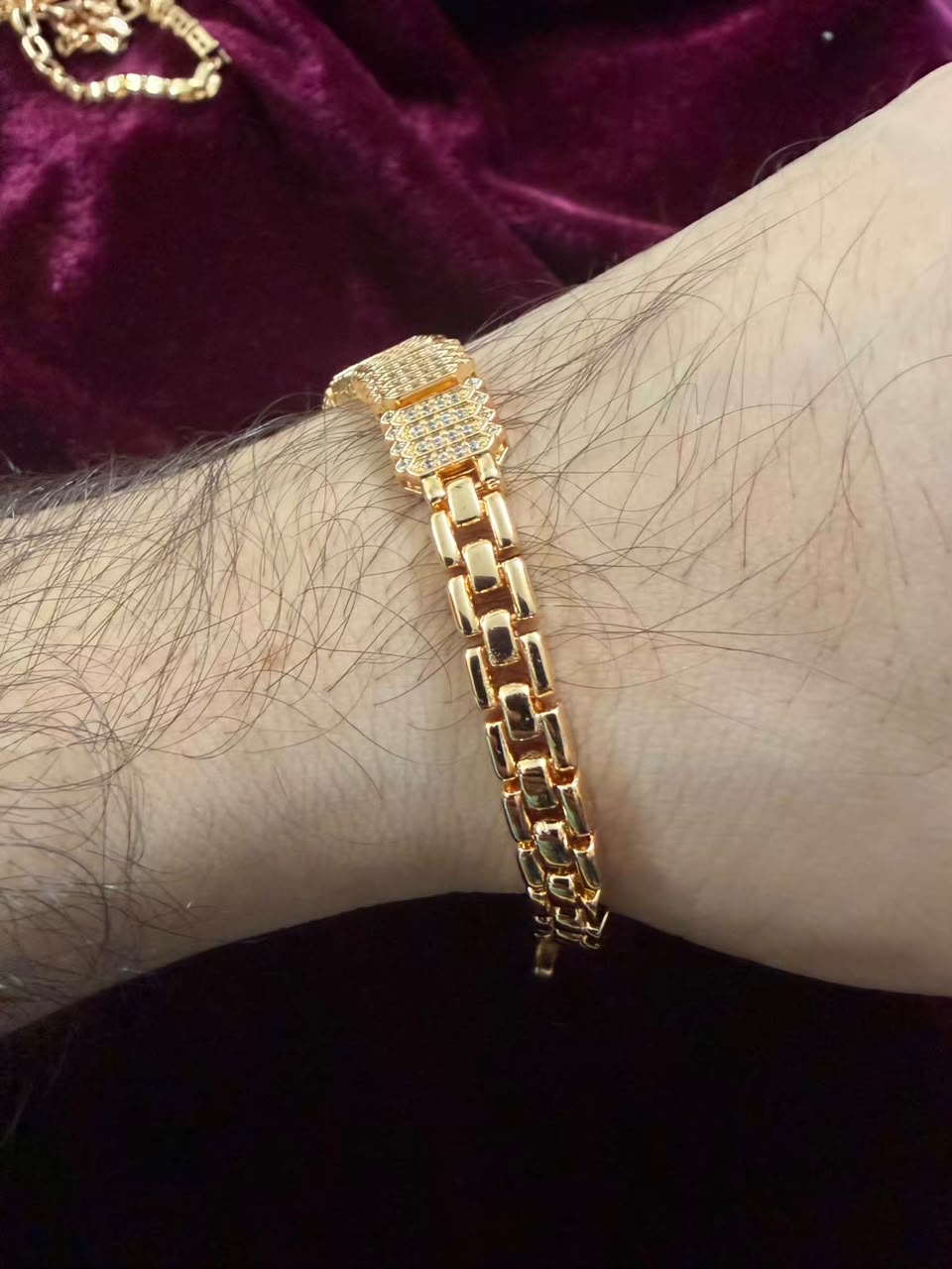 Royal Chevron Crystal Men's Rakhi Bracelet