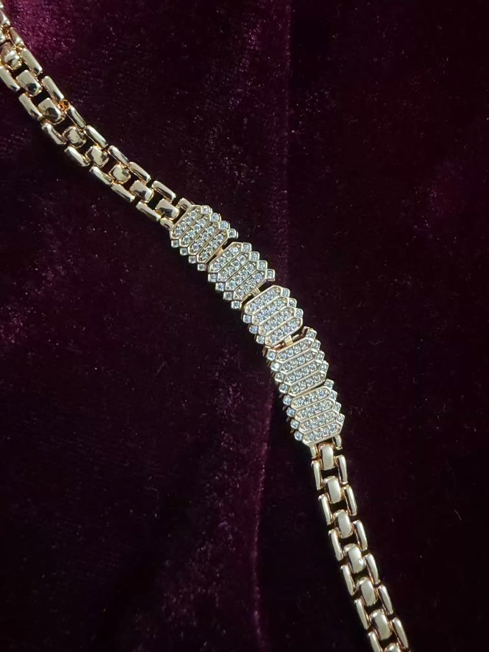 Royal Chevron Crystal Men's Rakhi Bracelet