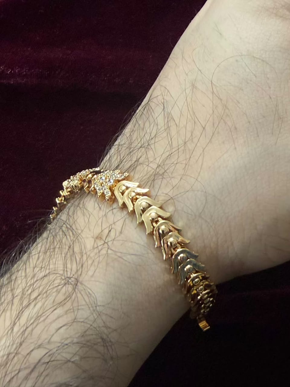Royal Crown Crystal Men's Rakhi Bracelet