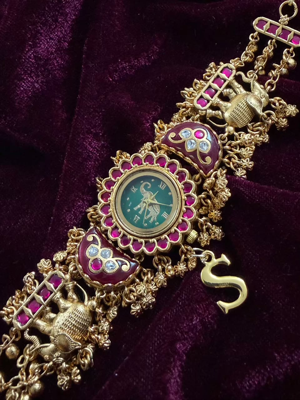 Gajraj Heritage Watch Rakhi in Premium Swarovski (Free Initial)
