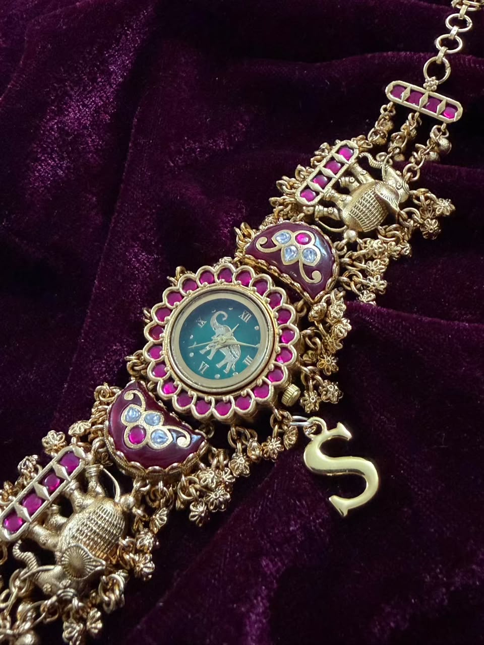 Gajraj Heritage Watch Rakhi in Premium Swarovski (Free Initial)