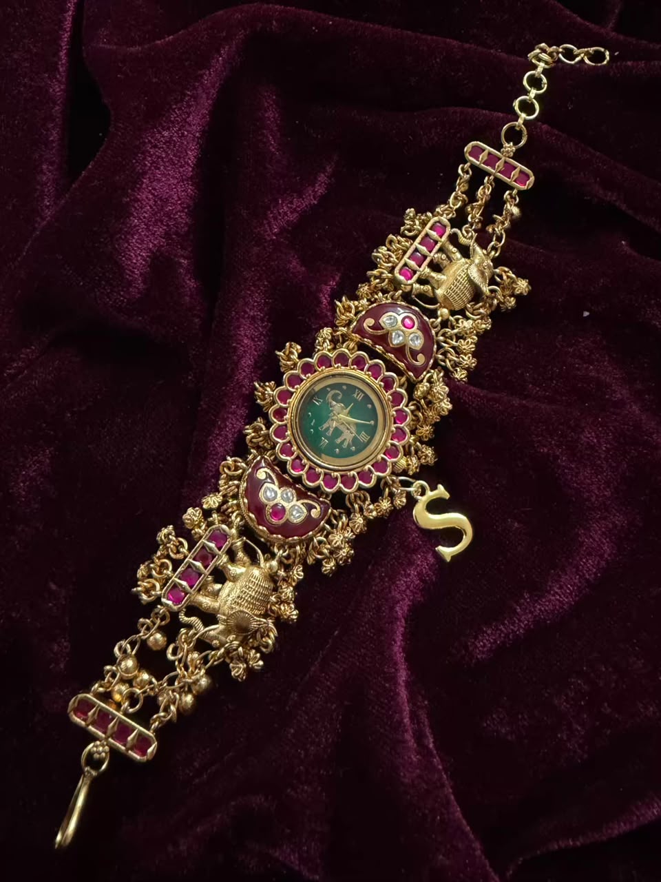 Gajraj Heritage Watch Rakhi in Premium Swarovski (Free Initial)