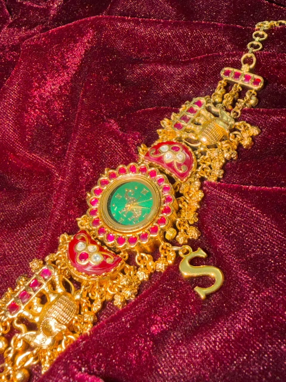 Gajraj Heritage Watch Rakhi in Premium Swarovski (Free Initial)