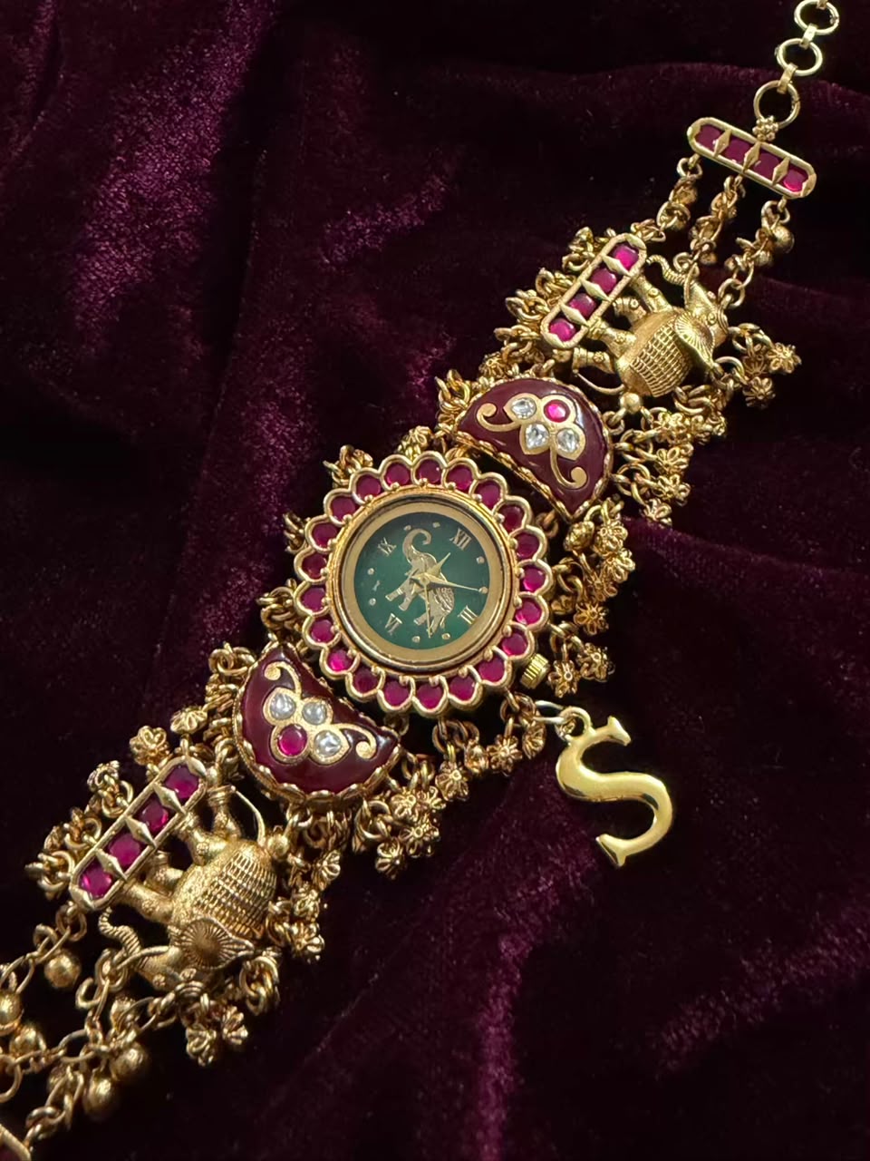 Gajraj Heritage Watch Rakhi in Premium Swarovski (Free Initial)