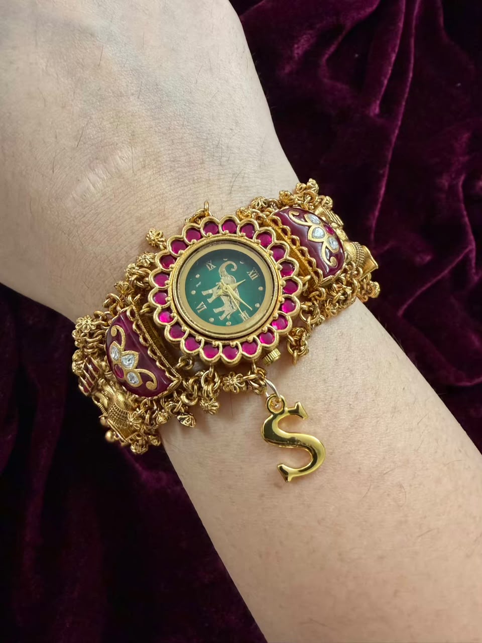 Gajraj Heritage Watch Rakhi in Premium Swarovski (Free Initial)