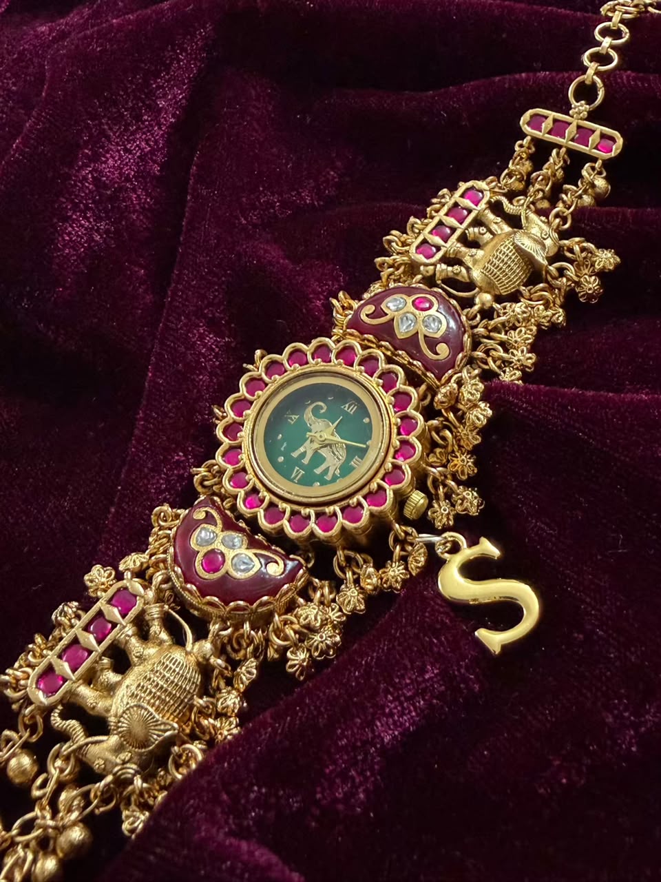 Gajraj Heritage Watch Rakhi in Premium Swarovski (Free Initial)