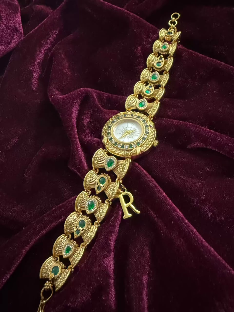 Rajratna Heritage Watch Rakhi in Premium Swarovski (Free Initial)
