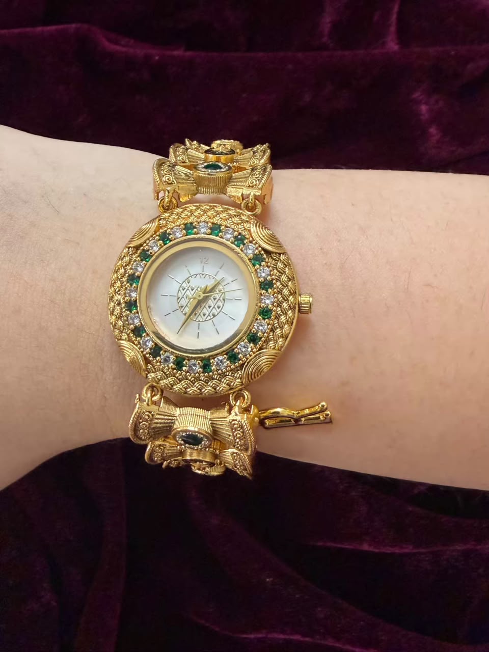 Rajratna Heritage Watch Rakhi in Premium Swarovski (Free Initial)