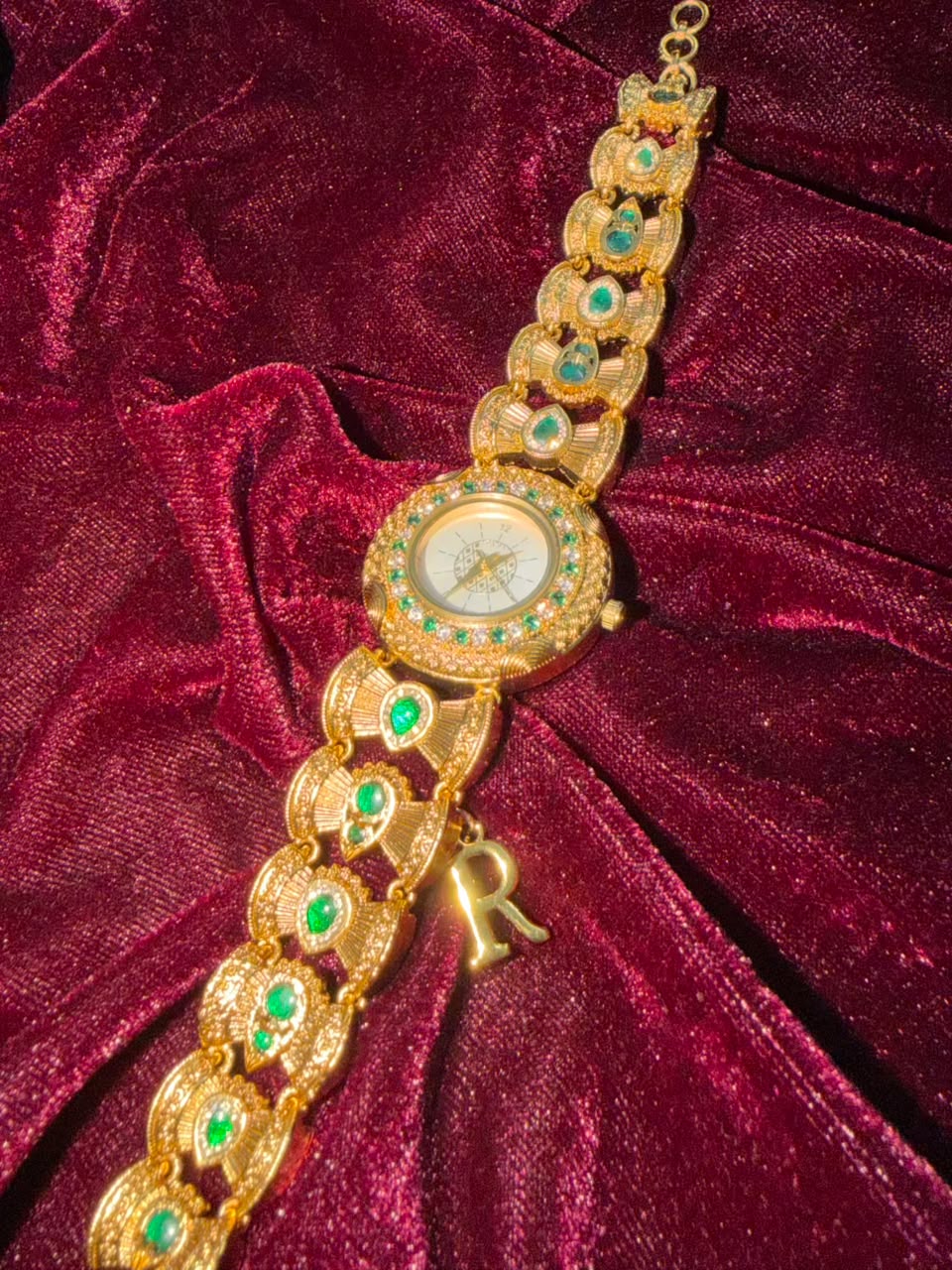 Rajratna Heritage Watch Rakhi in Premium Swarovski (Free Initial)