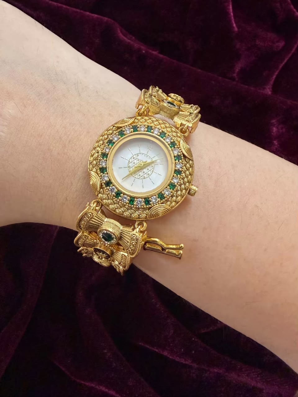 Rajratna Heritage Watch Rakhi in Premium Swarovski (Free Initial)