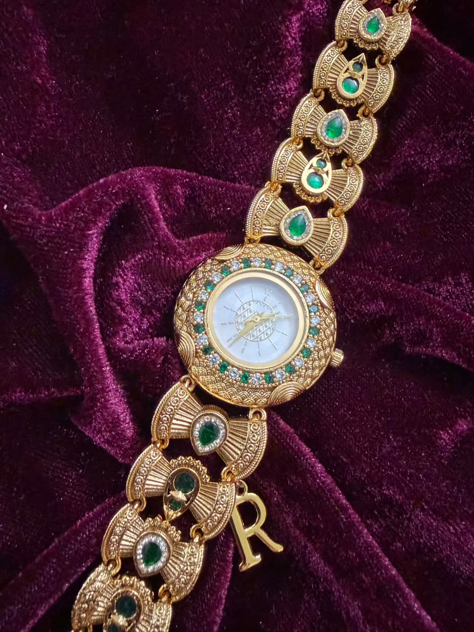 Rajratna Heritage Watch Rakhi in Premium Swarovski (Free Initial)