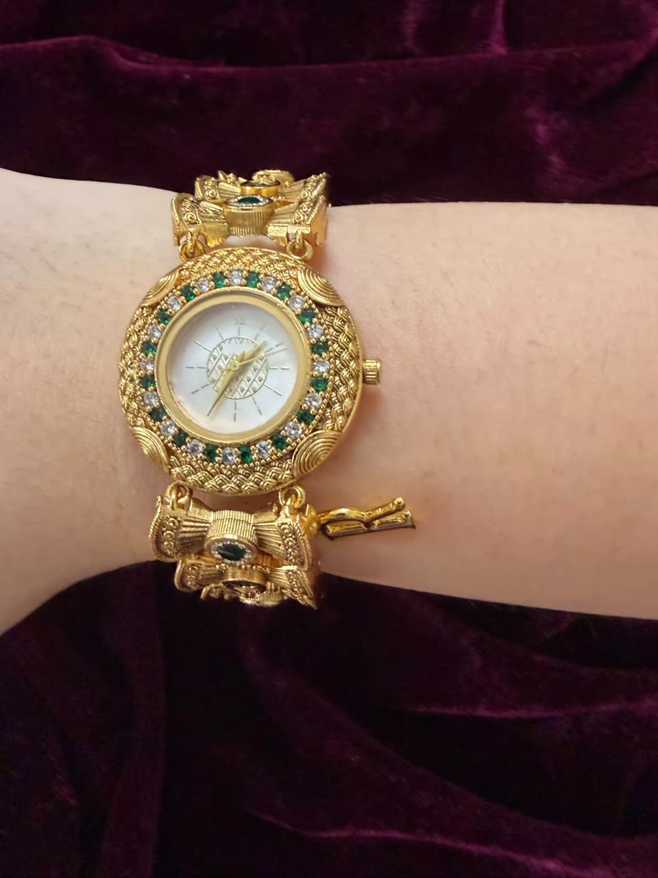 Rajratna Heritage Watch Rakhi in Premium Swarovski (Free Initial)