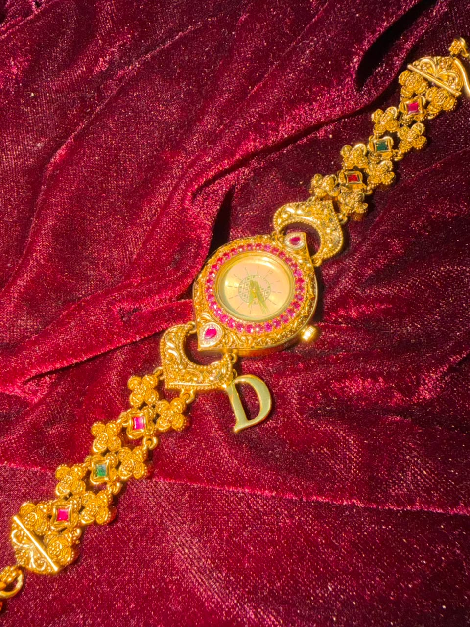 Paisley Royale Heritage Watch Rakhi in Premium Swarovski (Free Initial)