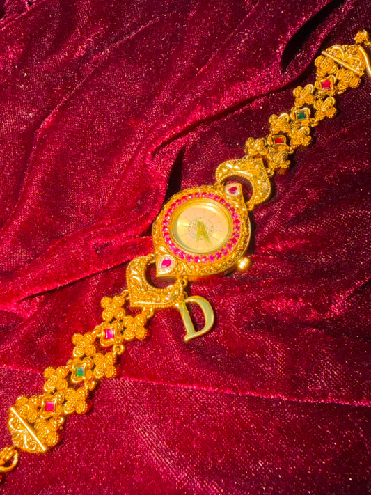 Paisley Royale Heritage Watch Rakhi in Premium Swarovski (Free Initial)