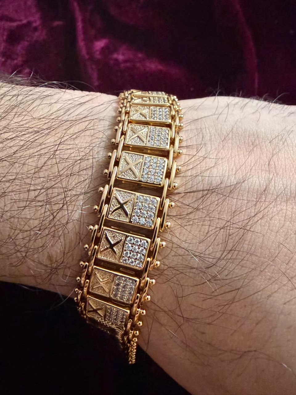 Royal Fortress Crystal Men's Rakhi Bracelet