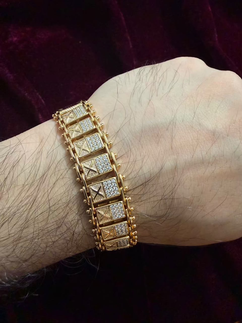 Royal Fortress Crystal Men's Rakhi Bracelet