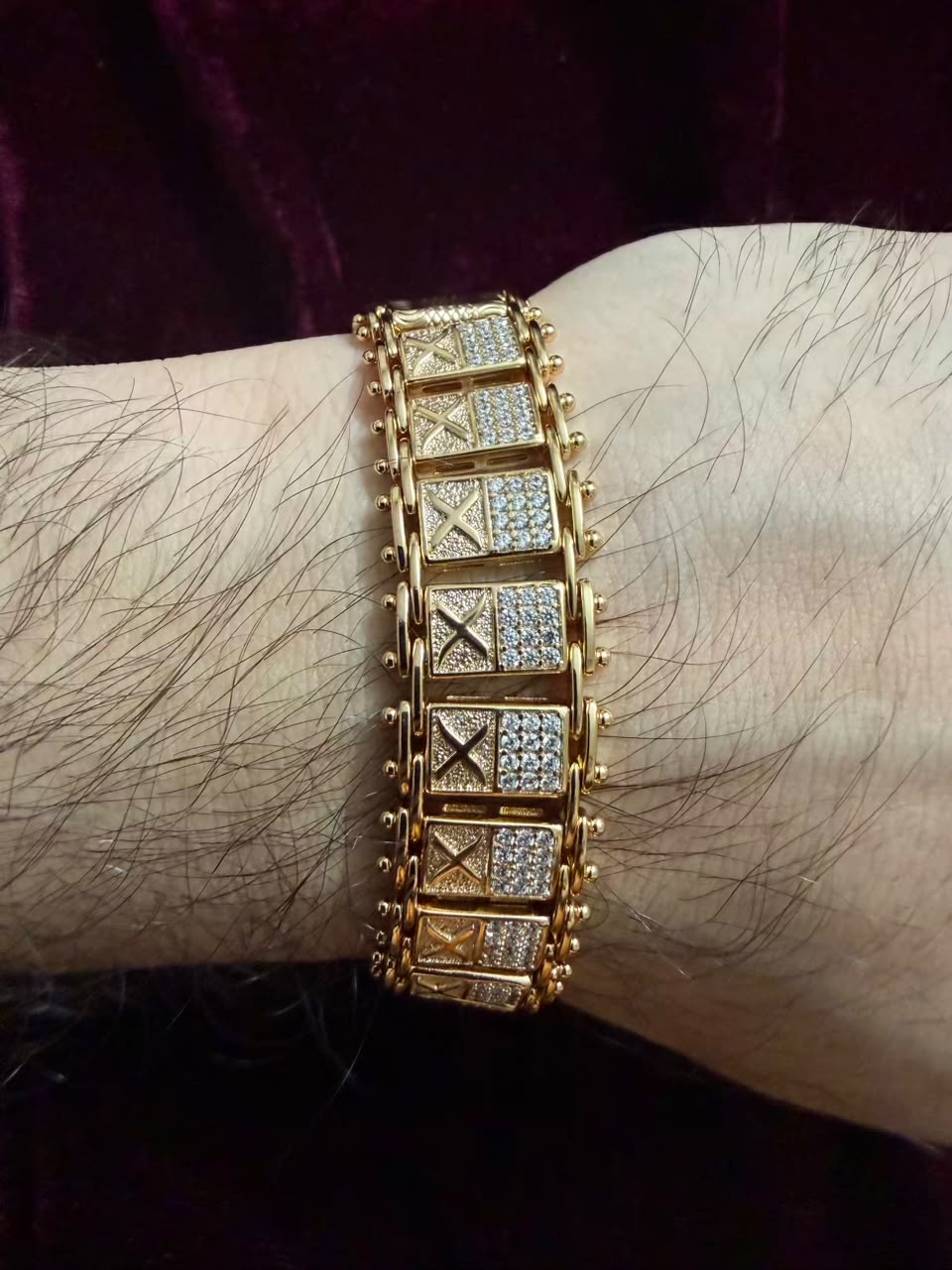 Royal Fortress Crystal Men's Rakhi Bracelet