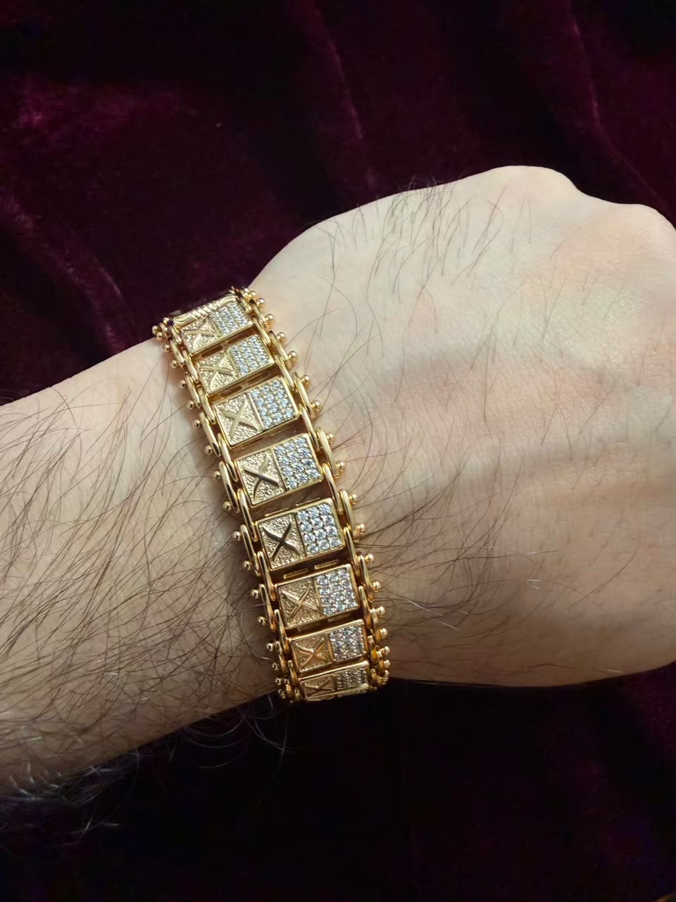 Royal Fortress Crystal Men's Rakhi Bracelet