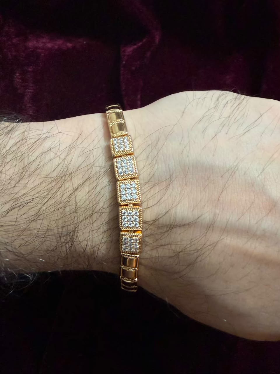 Royal Dual Square Men's Rakhi Bracelet