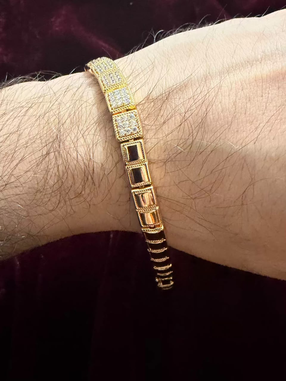 Royal Dual Square Men's Rakhi Bracelet