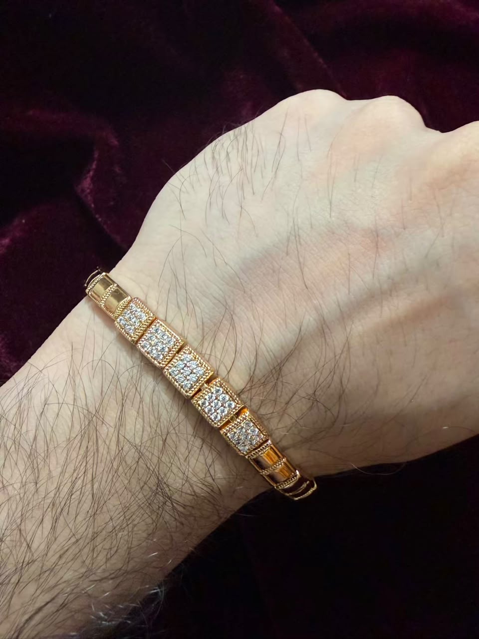 Royal Dual Square Men's Rakhi Bracelet