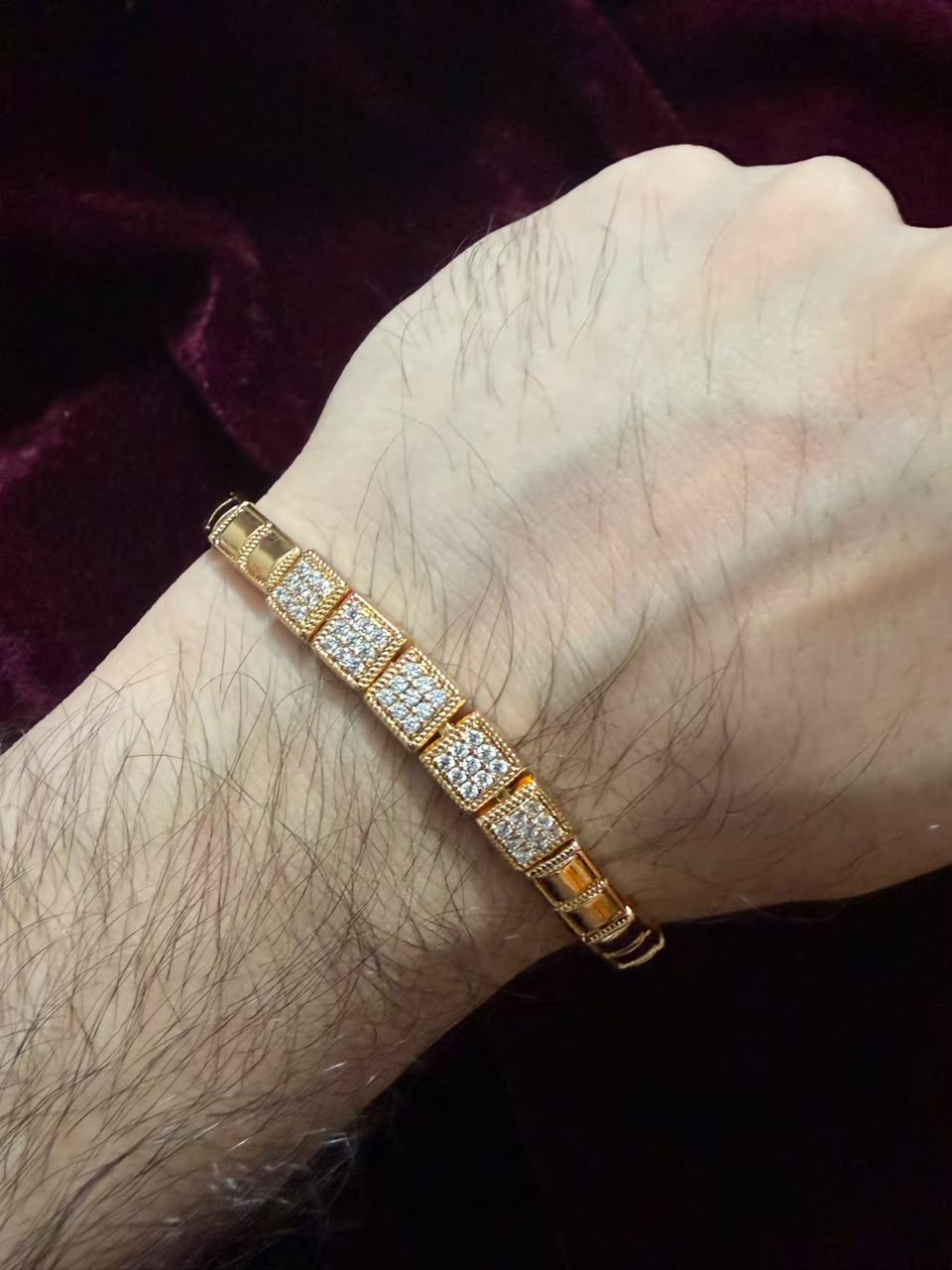 Royal Dual Square Men's Rakhi Bracelet