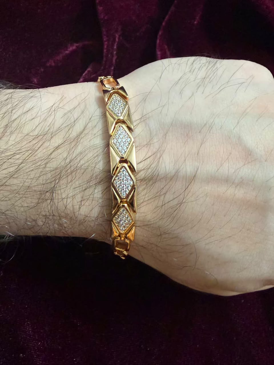 Majestic Diamond Men's Rakhi Bracelet