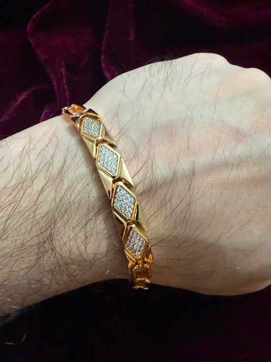 Majestic Diamond Men's Rakhi Bracelet
