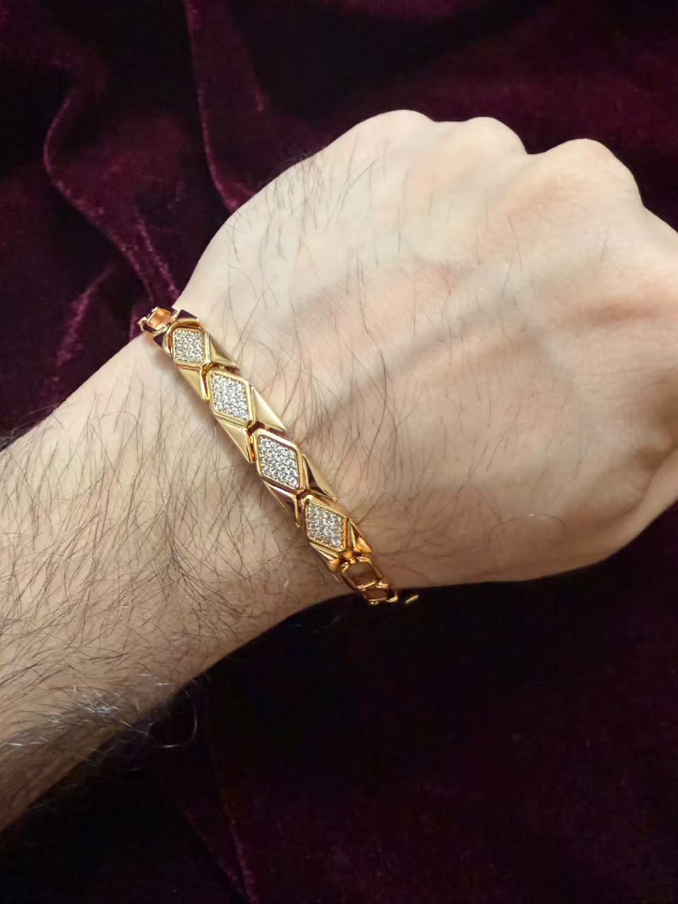 Majestic Diamond Men's Rakhi Bracelet