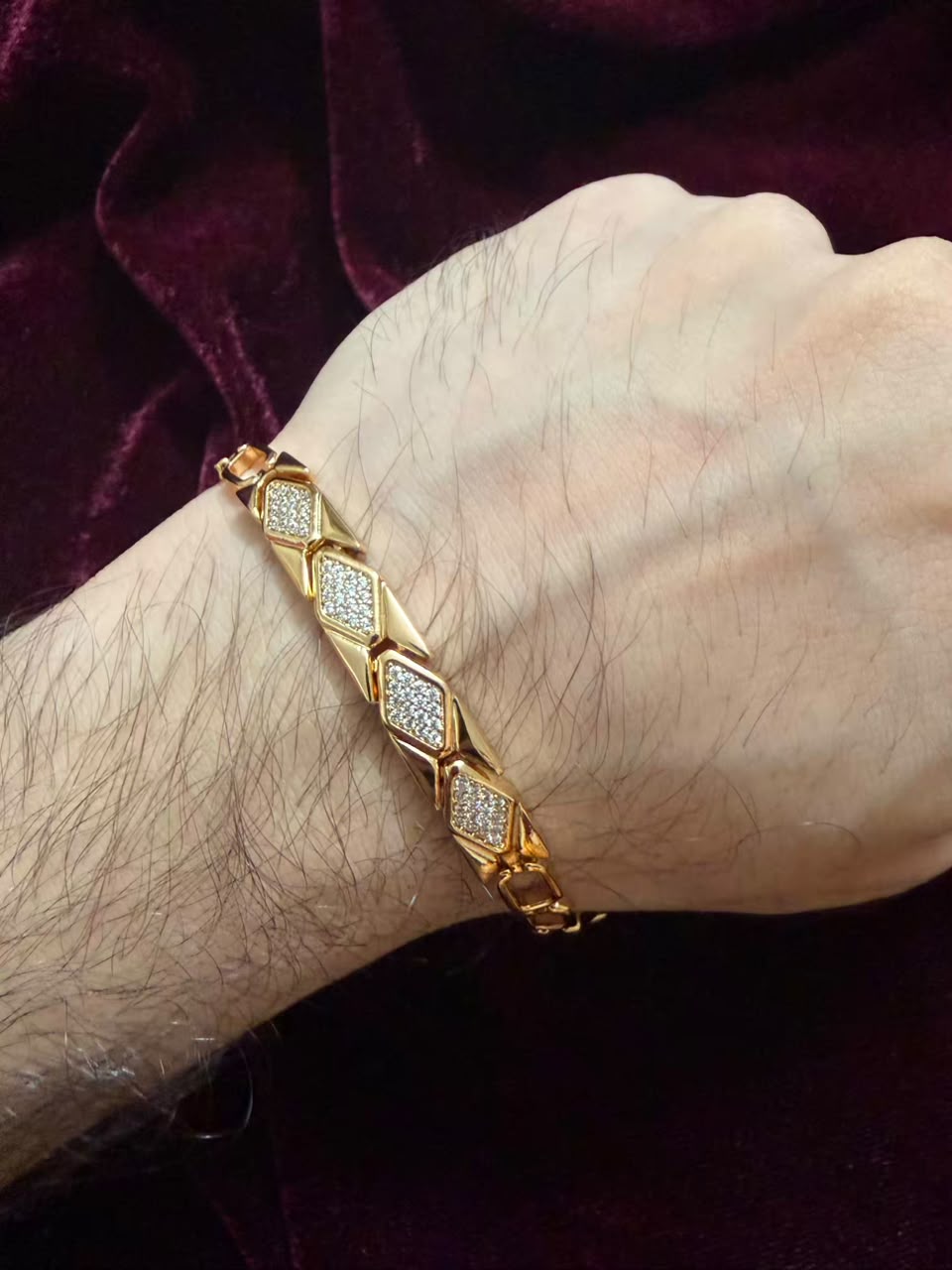 Majestic Diamond Men's Rakhi Bracelet