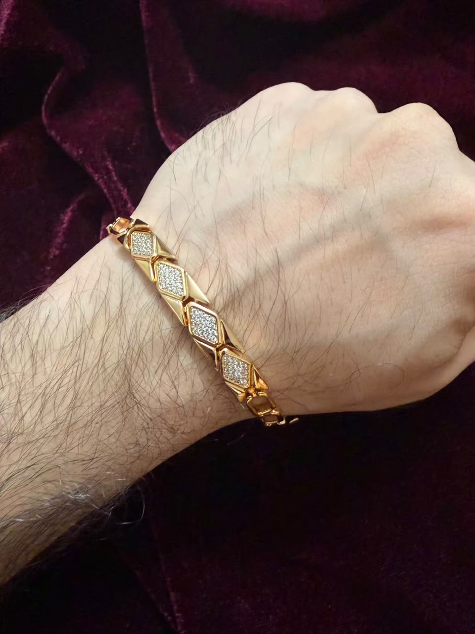 Majestic Diamond Men's Rakhi Bracelet