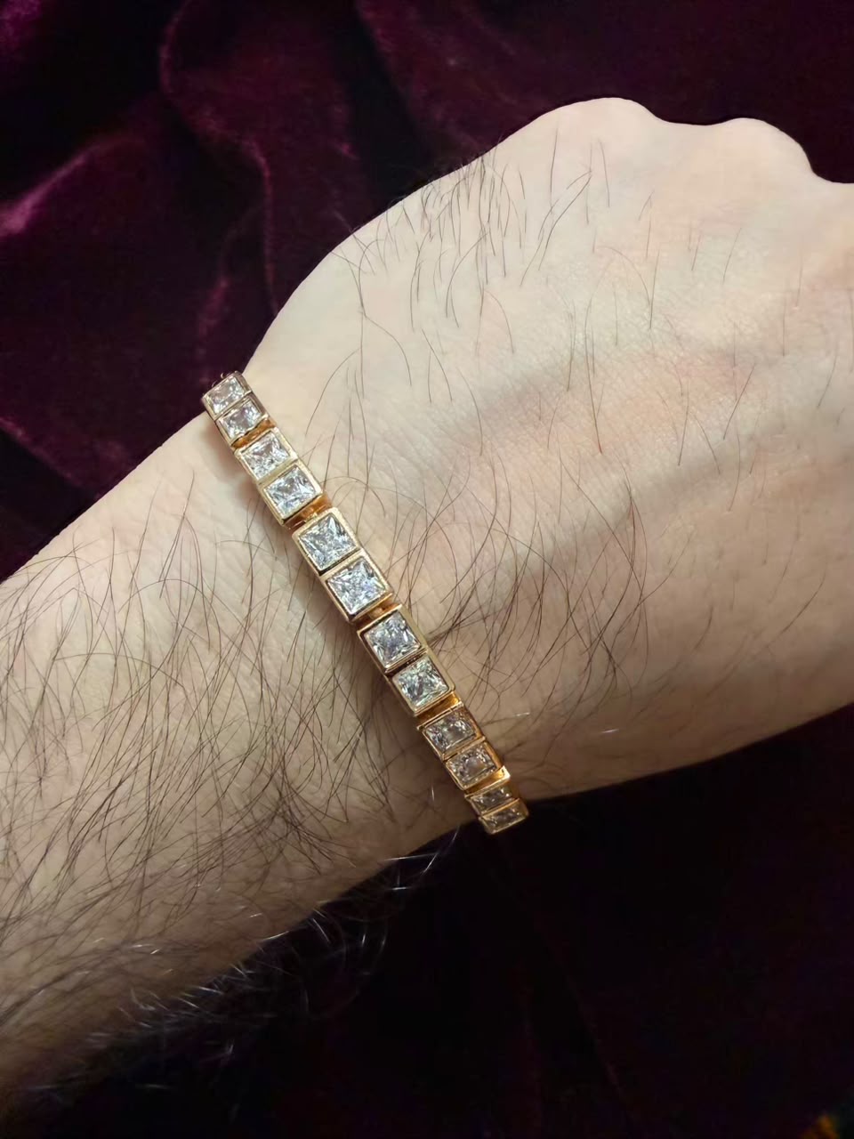 Heritage Crystal Line Men's Rakhi Bracelet
