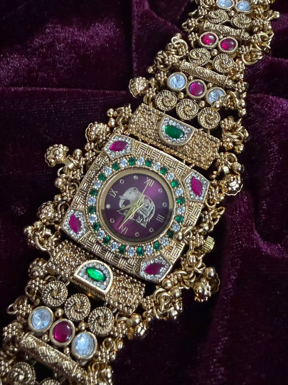 Gajraj Royale Heritage Watch Rakhi in Premium Swarovski (Free Initial)