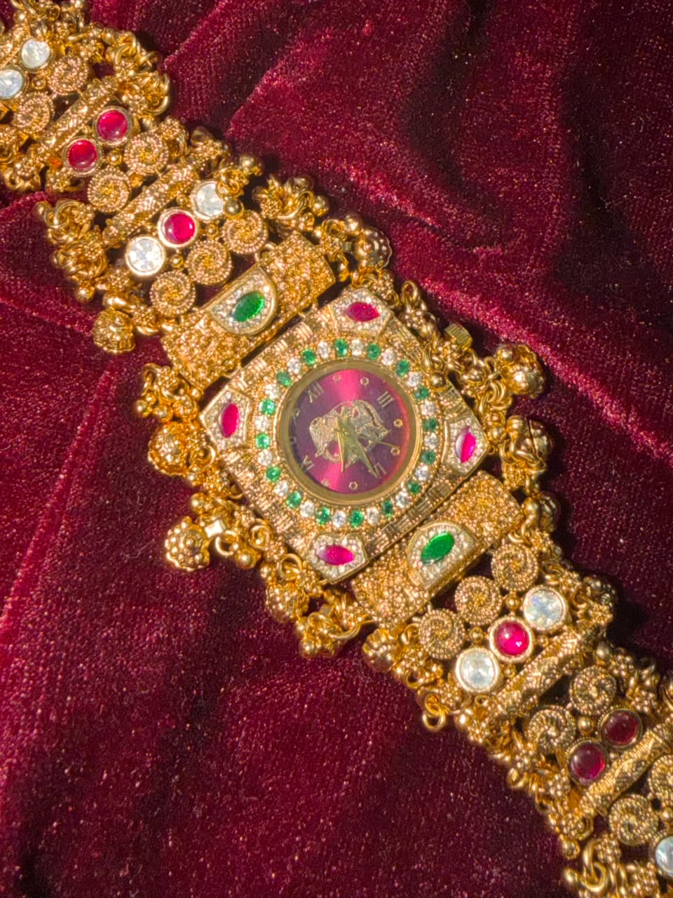 Gajraj Royale Heritage Watch Rakhi in Premium Swarovski (Free Initial)