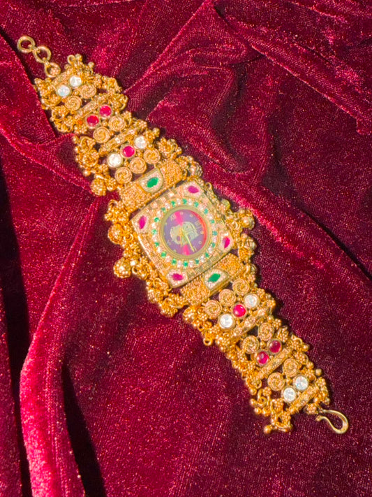 Gajraj Royale Heritage Watch Rakhi in Premium Swarovski (Free Initial)