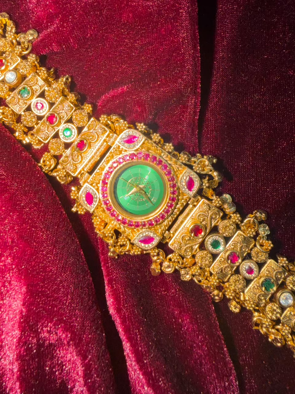 Rajtilak Heritage Watch Rakhi in Premium Swarovski (Free Initial)