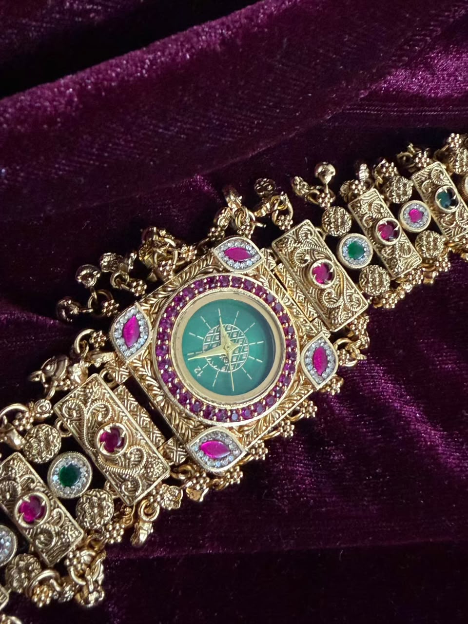 Rajtilak Heritage Watch Rakhi in Premium Swarovski (Free Initial)
